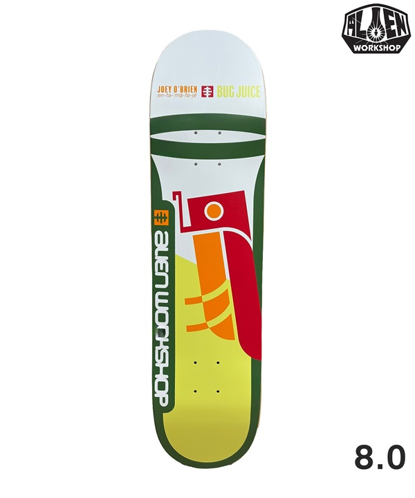 ALIEN WORKSHOP エーリアン ワークショップ スケートボード デッキ 8.0inch OBRIEN BUG JUICE ムラサキスポーツ 初心者 セール