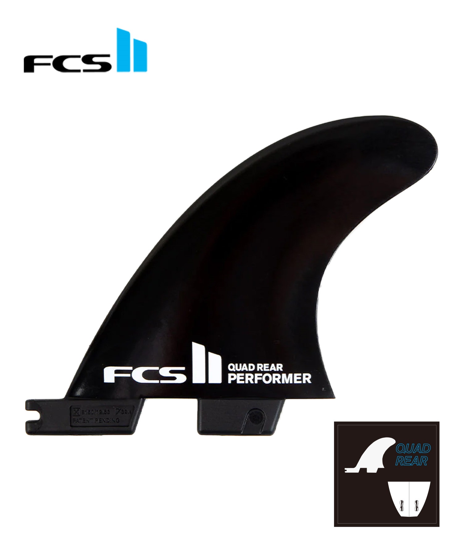 FCS2 エフシーエスツー FIN GF PERFORMER QUADR サーフィン クワッド