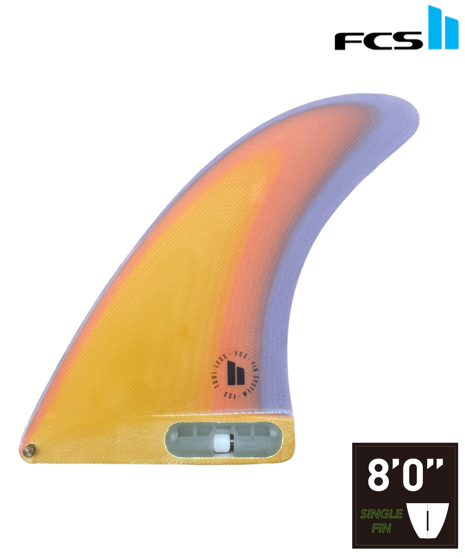 FCS2 Single 8.0 シングルフィン FCS2 エフシーエスツー PG SINGLE 8.0 シングル サーフィン