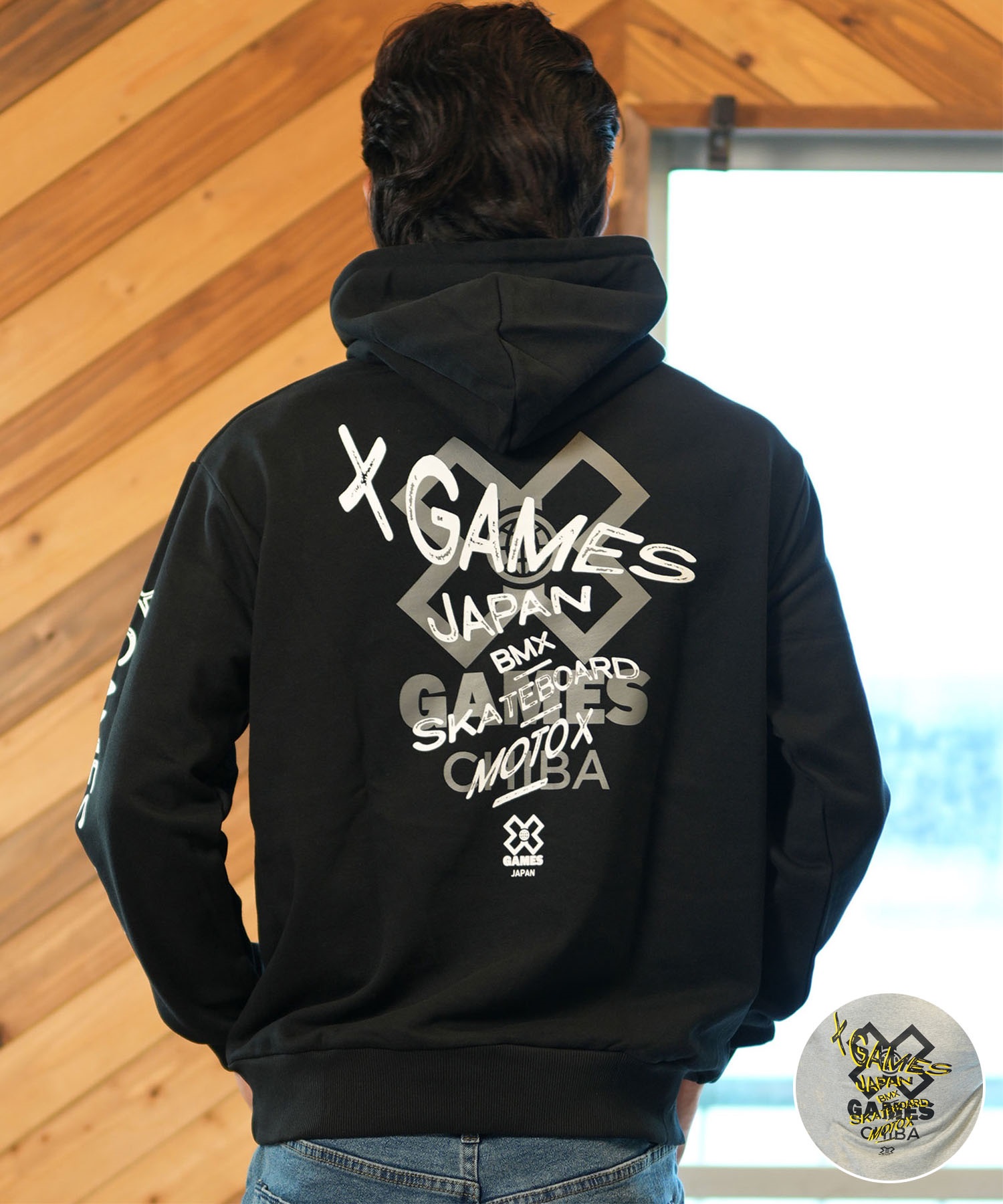 X-GAMES エックスゲームズ パーカー プルオーバー バック