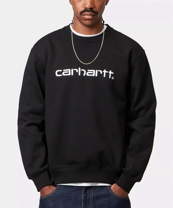 Carhartt WIP カーハートダブリューアイピー トレーナー スウェット メンズ クルーネック ロゴ 刺繍 裏起毛 CARHARTT SWEAT I030546