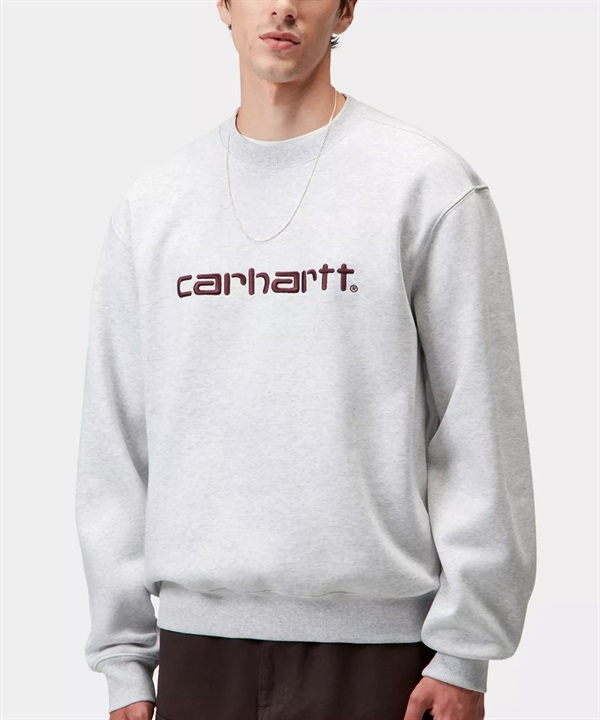 Carhartt WIP カーハートダブリューアイピー トレーナー スウェット メンズ クルーネック ロゴ 刺繍 裏起毛 CARHARTT SWEAT I030546