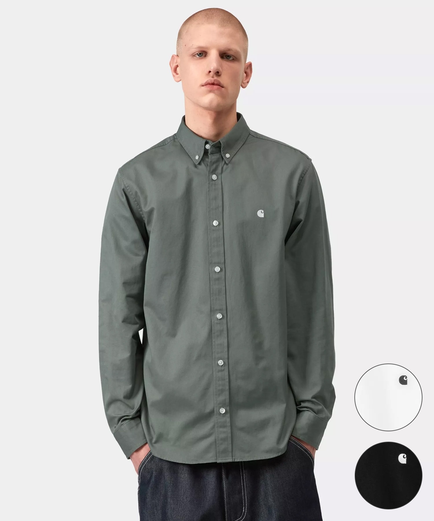 CARHARTT WIP カーハート 長袖シャツ メンズ 春秋冬 綿100％ M Carhartt WIP カーハートダブリューアイピー 長袖 シャツ メンズ