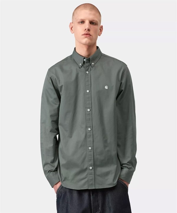 Carhartt WIP カーハートダブリューアイピー 長袖 シャツ メンズ ロングスリーブ マディソンシャツ I023339