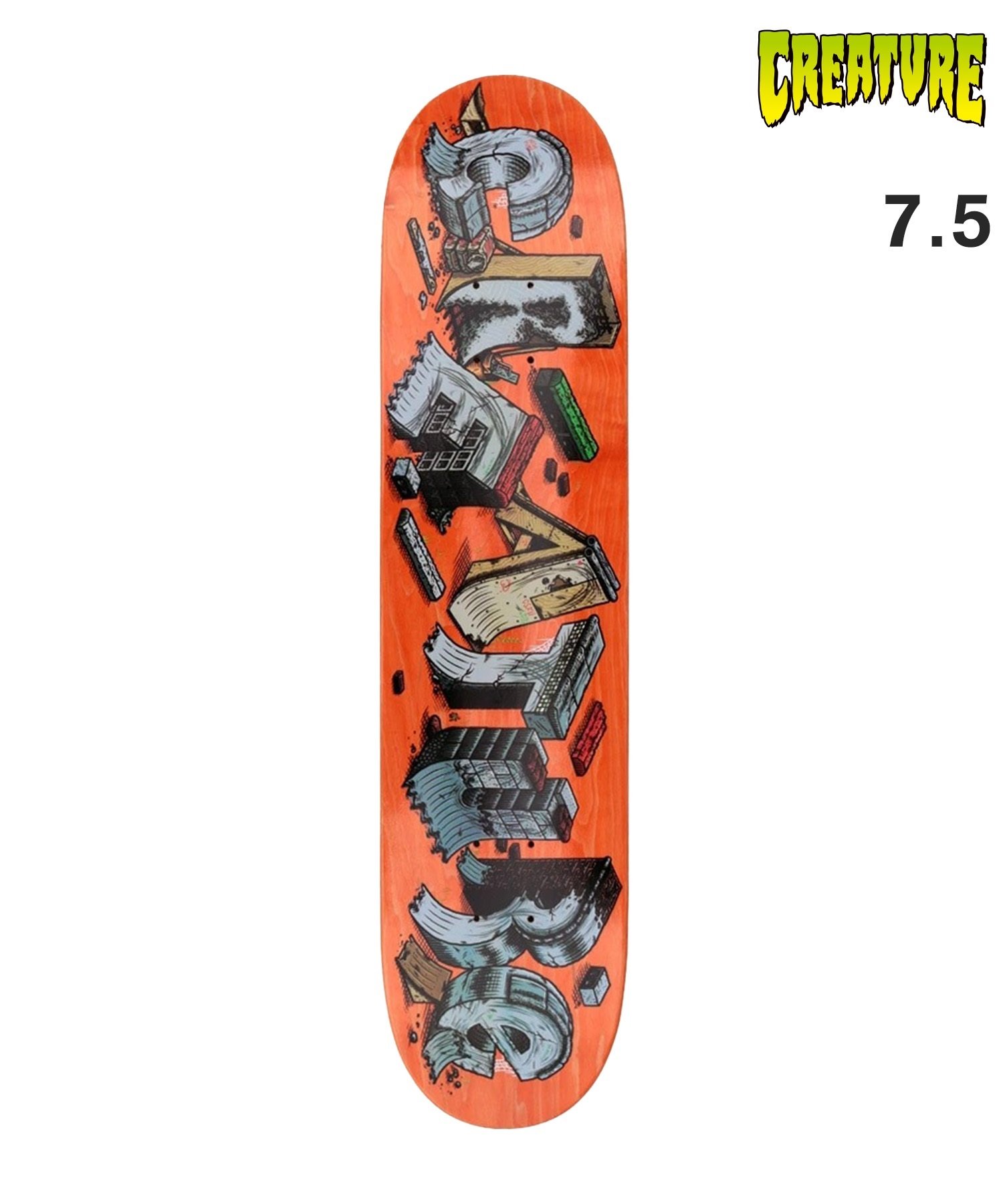 新品 CREATURE SLAB DIY DECK クリーチャーデッキ CREATURE クリーチャー スケートボード デッキ 7.5inch CRT LTD