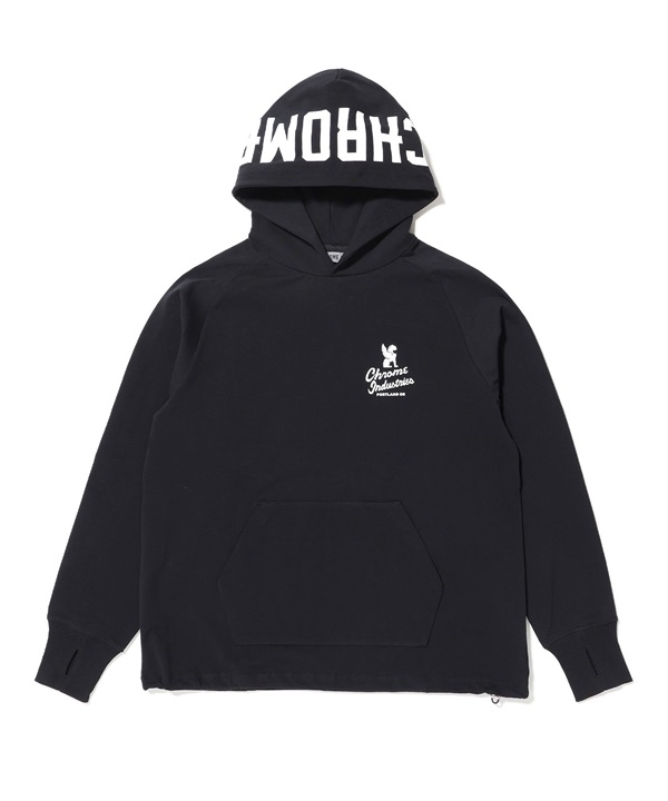CHROME クローム プルオーバー パーカー メンズ スウェット フーディー オーバーサイズ ストレッチ JP251BK