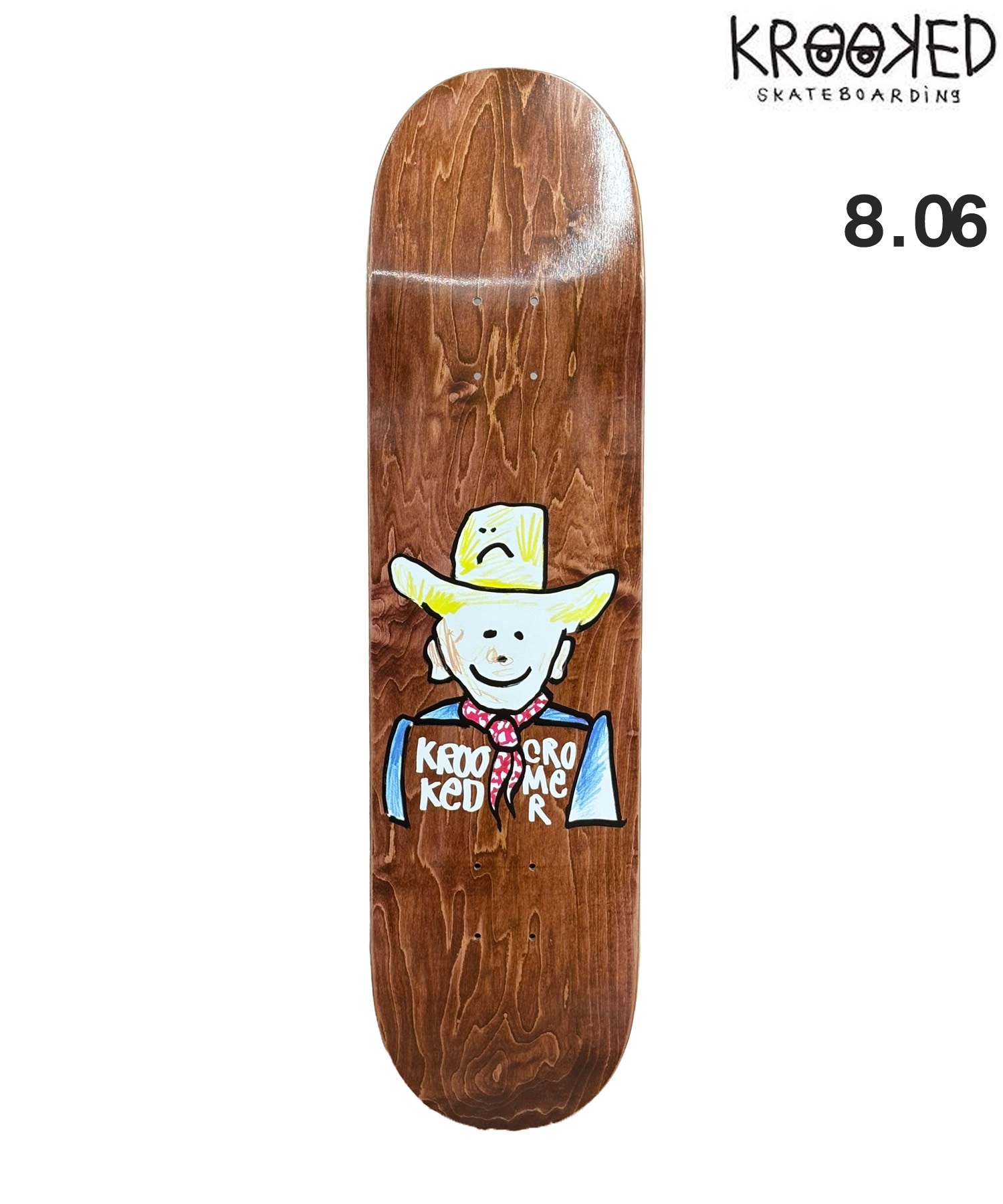 KROOKED スケートボードデッキ 8.06インチ 【公式通販】