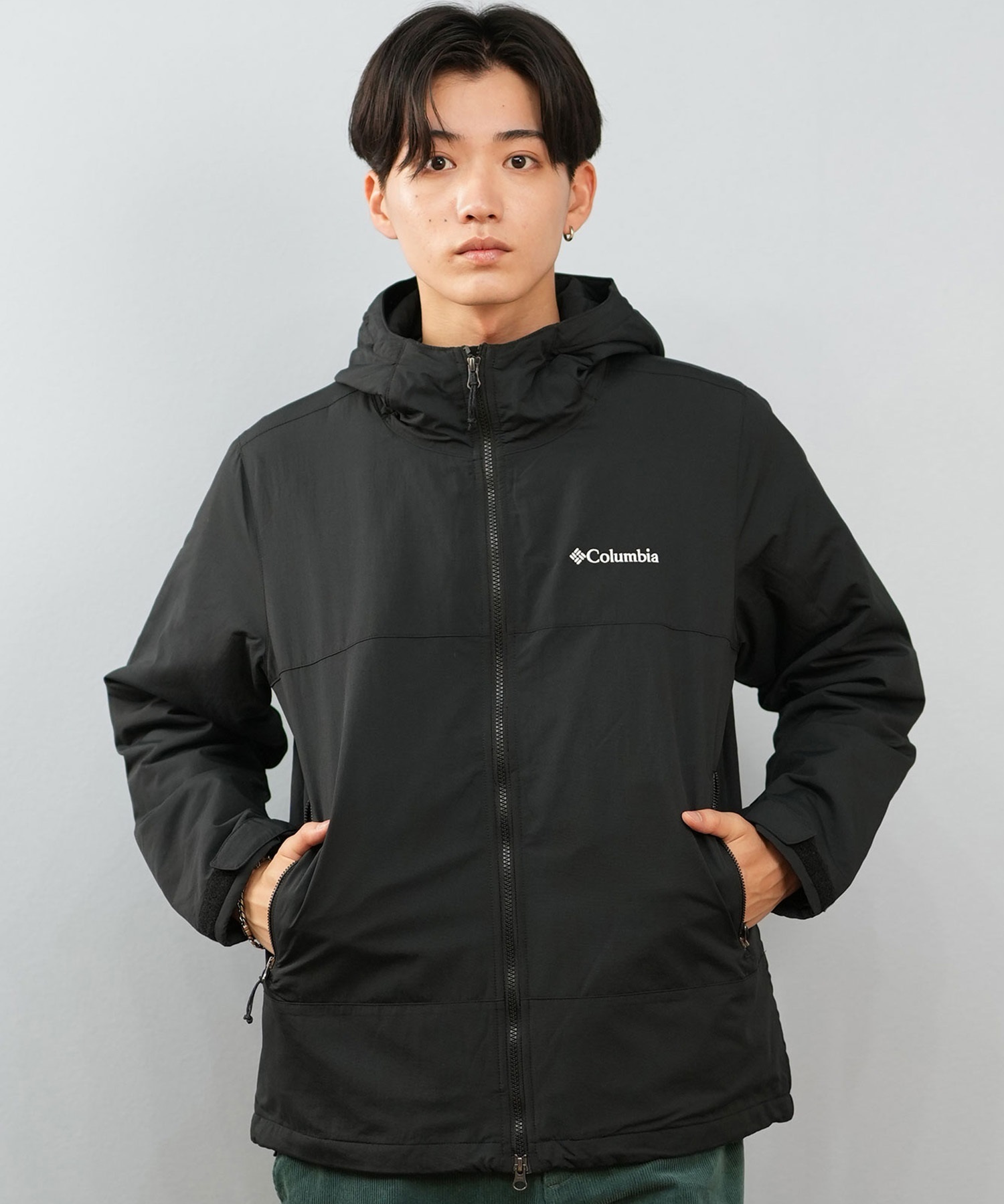 Columbia コロンビア マウンテンパーカー メンズ 中綿 撥水 ジップアップ ラビリンスキャニオン II XE9089(010-S)