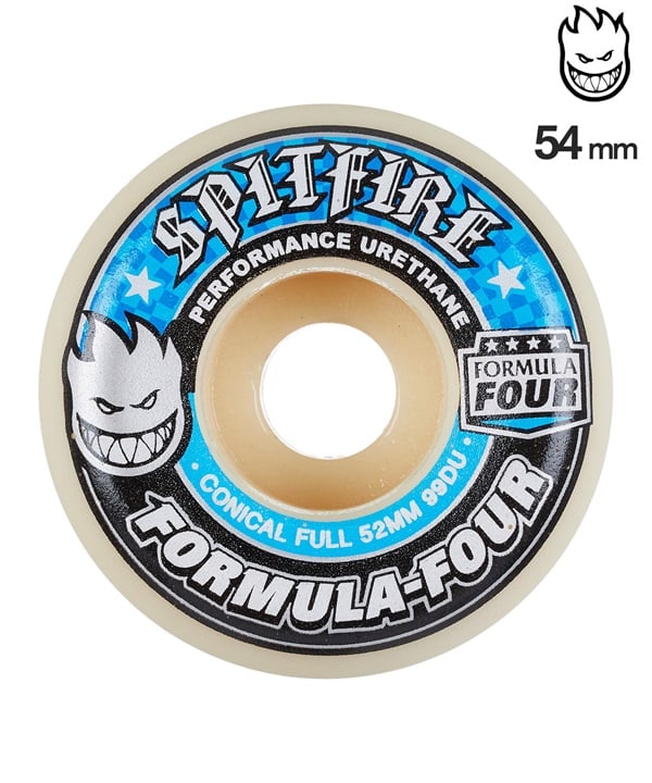 SPITFIRE スピットファイヤー スケートボード ウィール 99A 52mm F4 CONICAL FULL ムラサキスポーツ