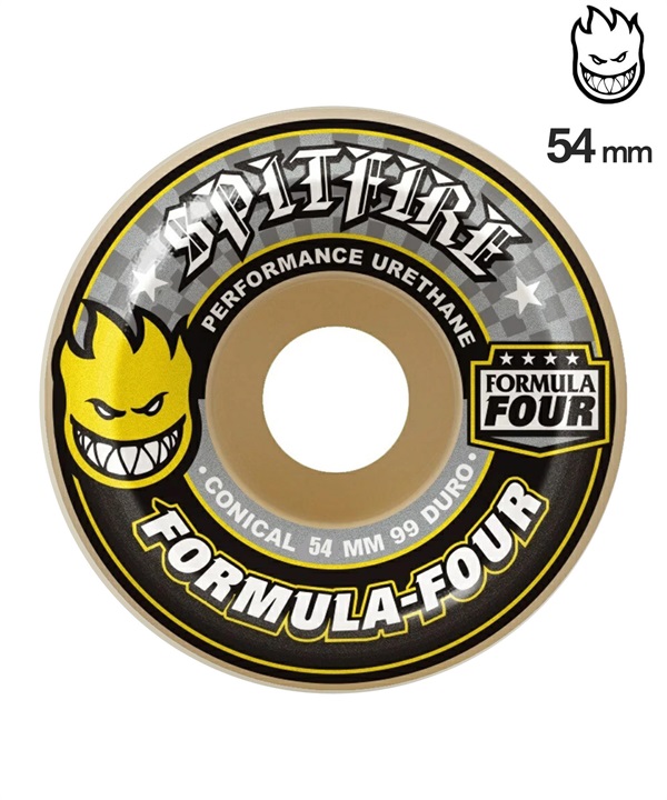 SPITFIRE スピットファイヤー スケートボード ウィール 99A 54mm F4 CONICAL ムラサキスポーツ