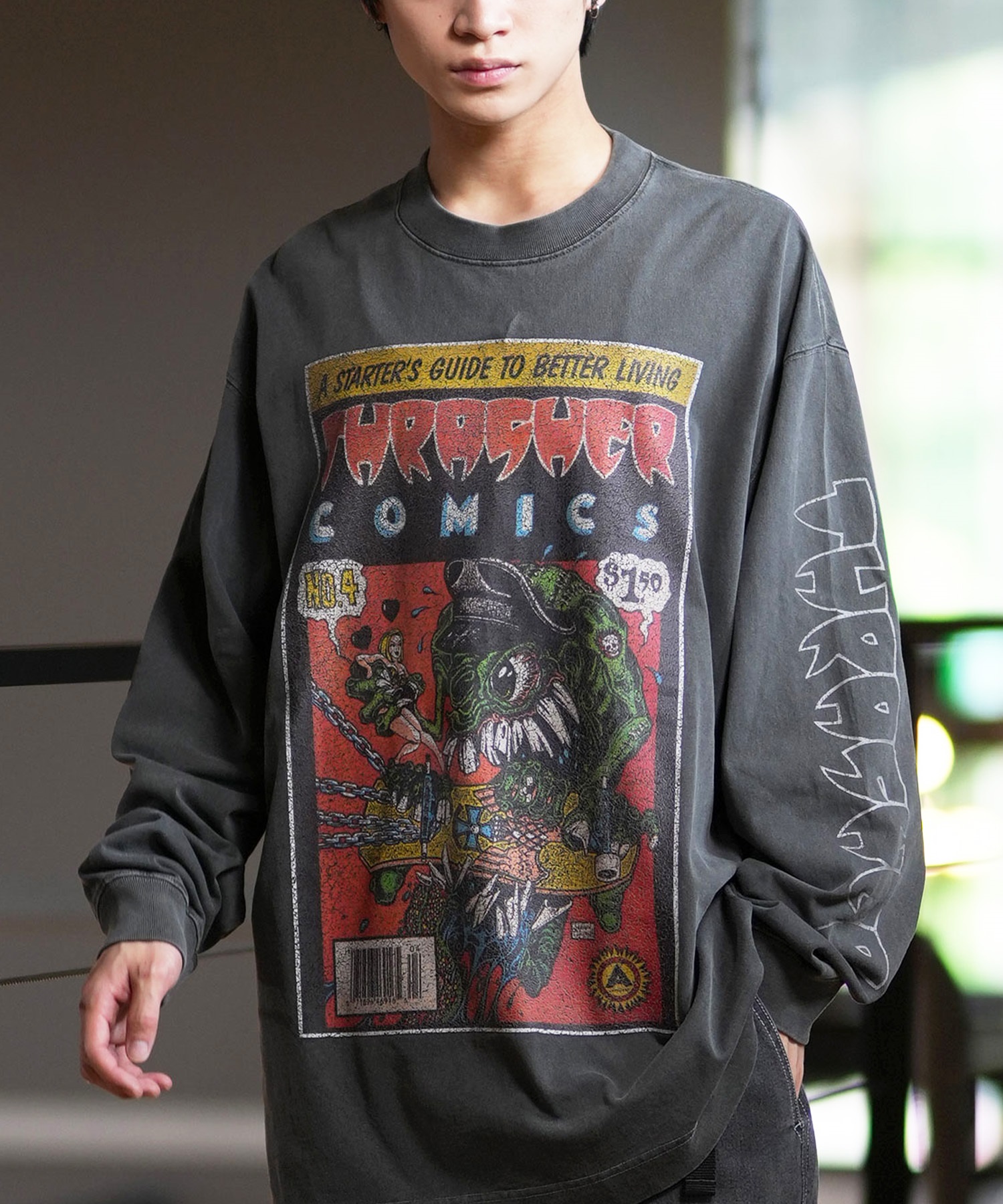 ムラサキスポーツ限定】THRASHER スラッシャー レディース ロンT