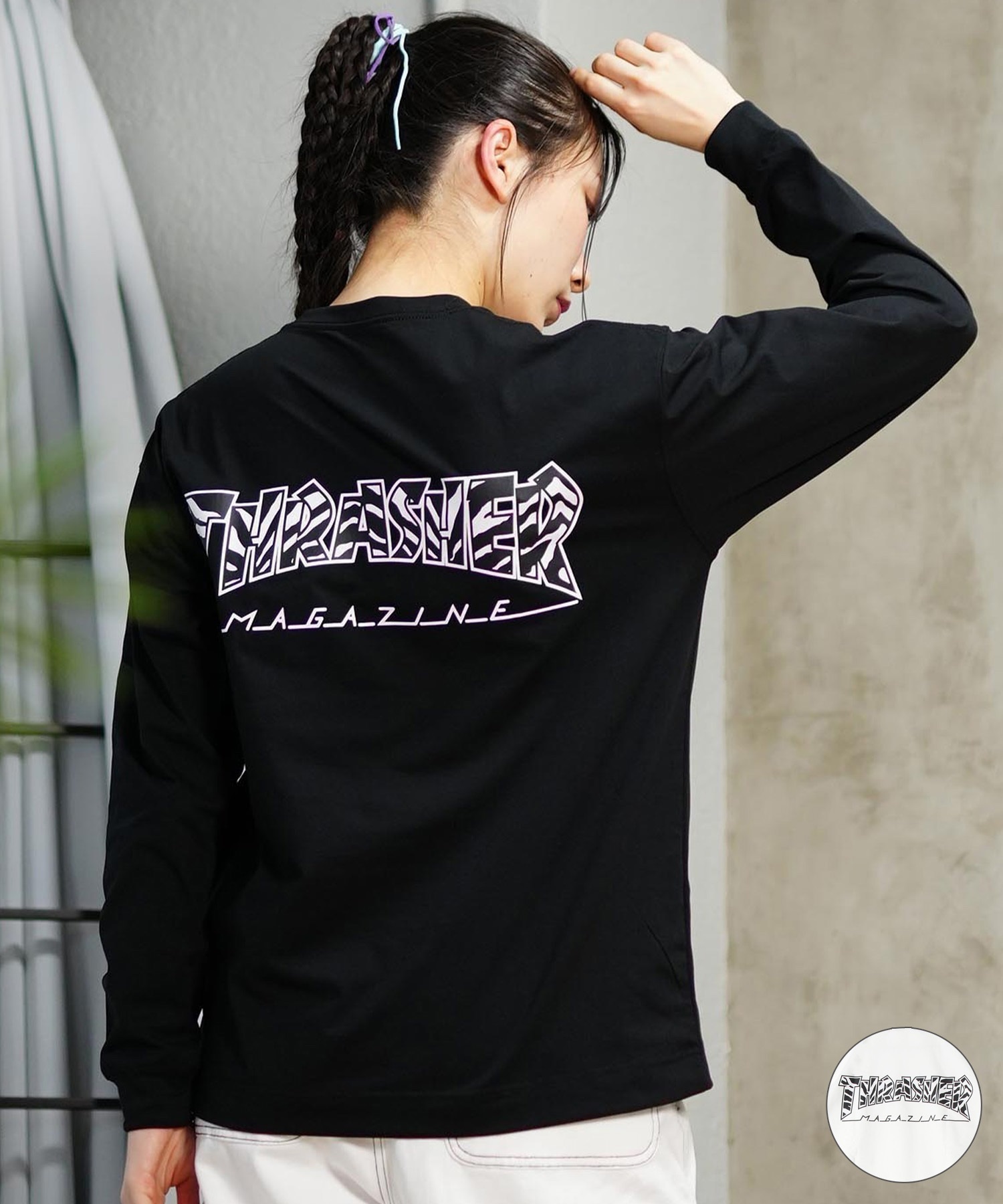 THRASHER スラッシャー 水着 ラッシュガード 長袖 Tシャツ ロンT