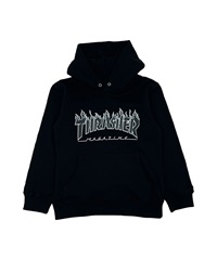 THRASHER スラッシャー パーカー プルオーバー キッズ スウェット フーディー フロントロゴ 24A475-43