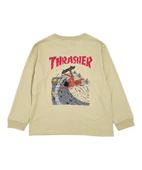 THRASHER スラッシャー 長袖 Tシャツ キッズ ロンT ロゴ バック