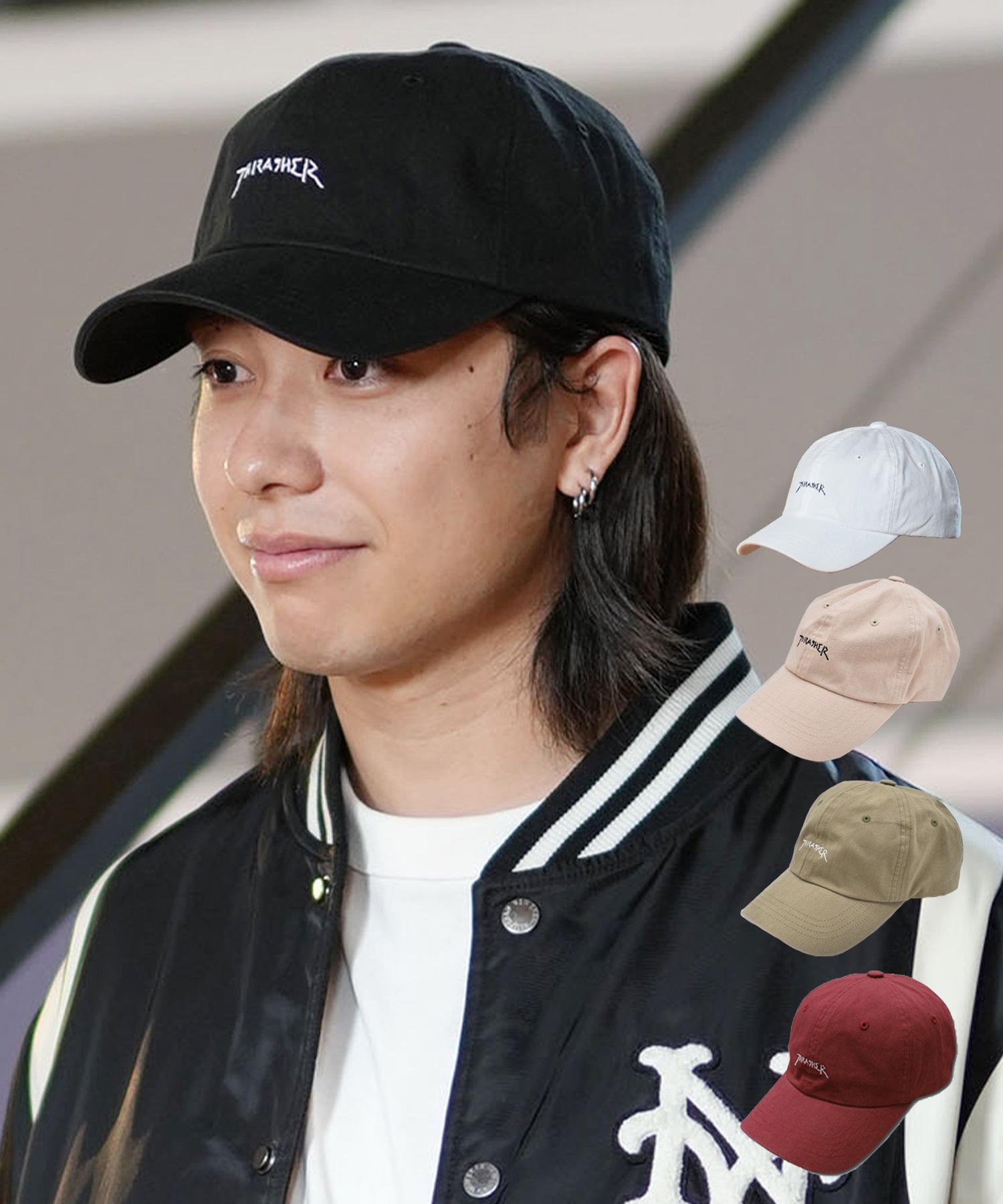 THRASHER スラッシャー キャップ マークゴンザレス デザイン 刺繍 ロゴ