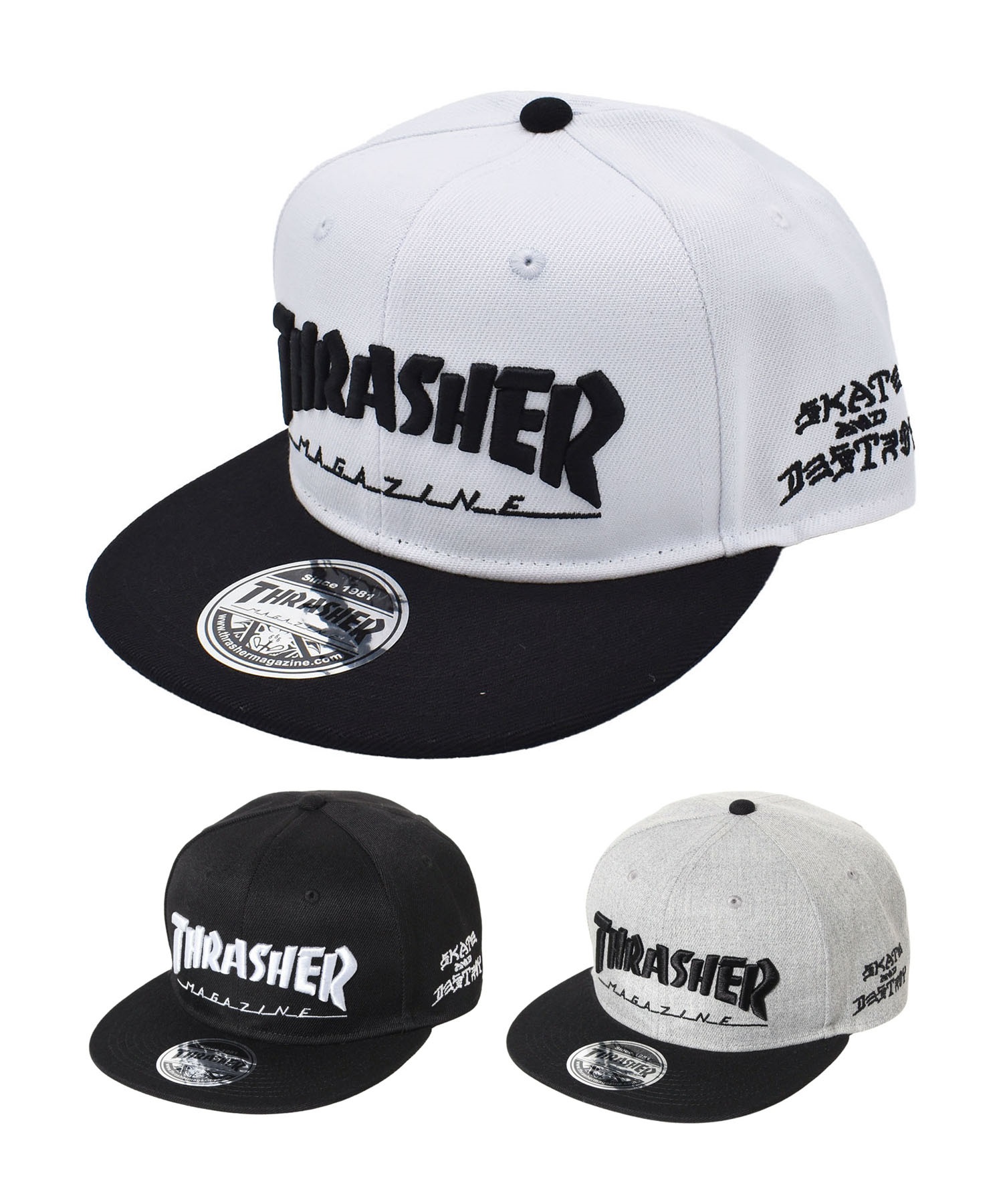 THRASHER スラッシャー キャップ 帽子 ロゴ 刺しゅう THR-C03 キャップ