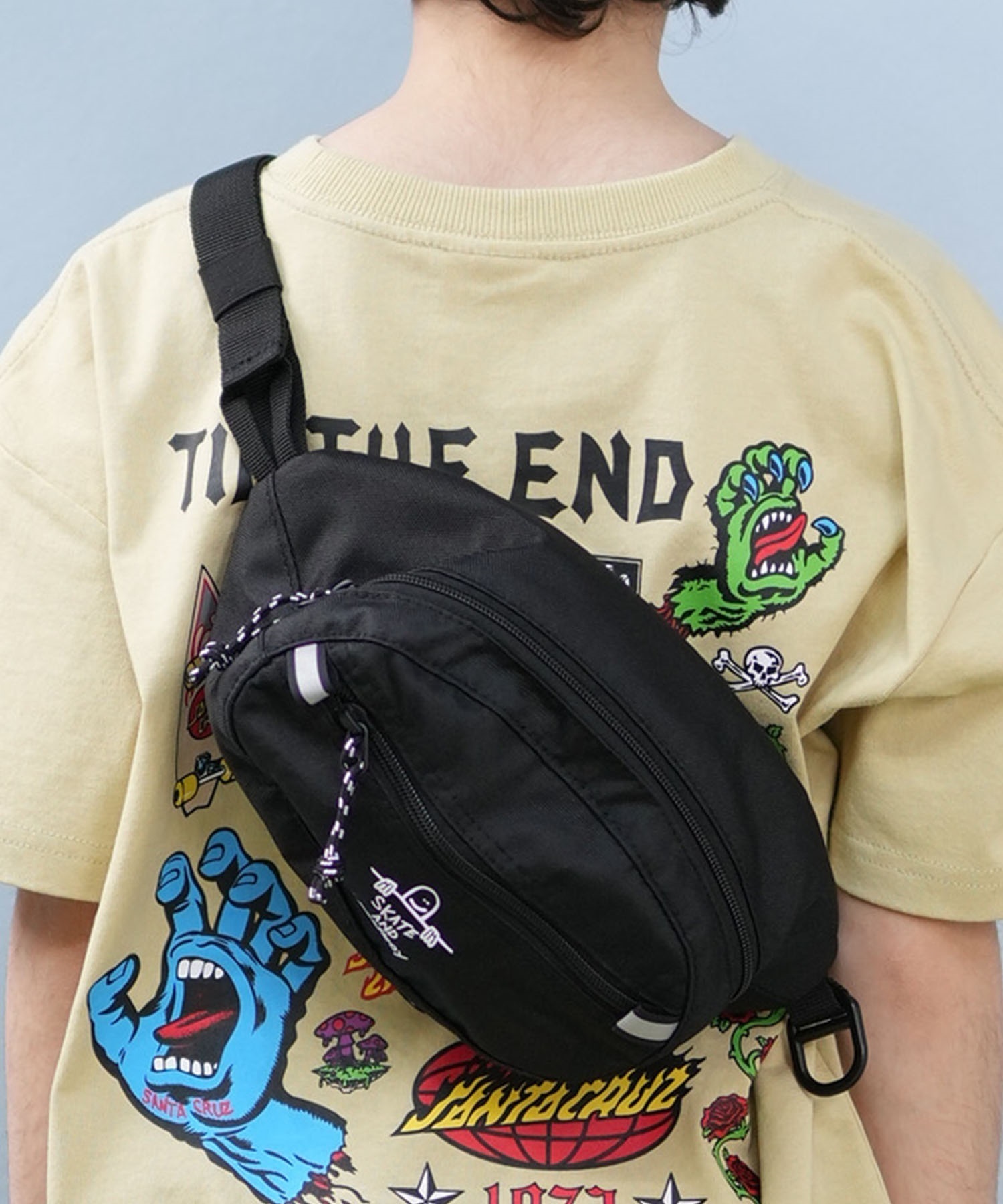 THRASHER スラッシャー バッグ キッズ ヒップバック ウエストバッグ ボディバッグ THR-291(BKSD-ONE)