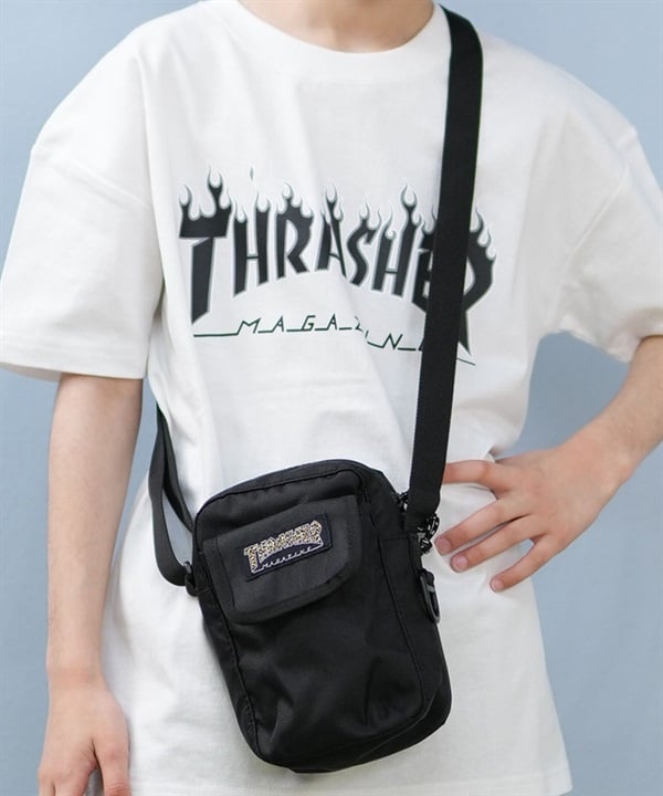 THRASHER スラッシャー バッグ キッズ ショルダーバッグ ミニショルダーポーチ 縦 THR-293