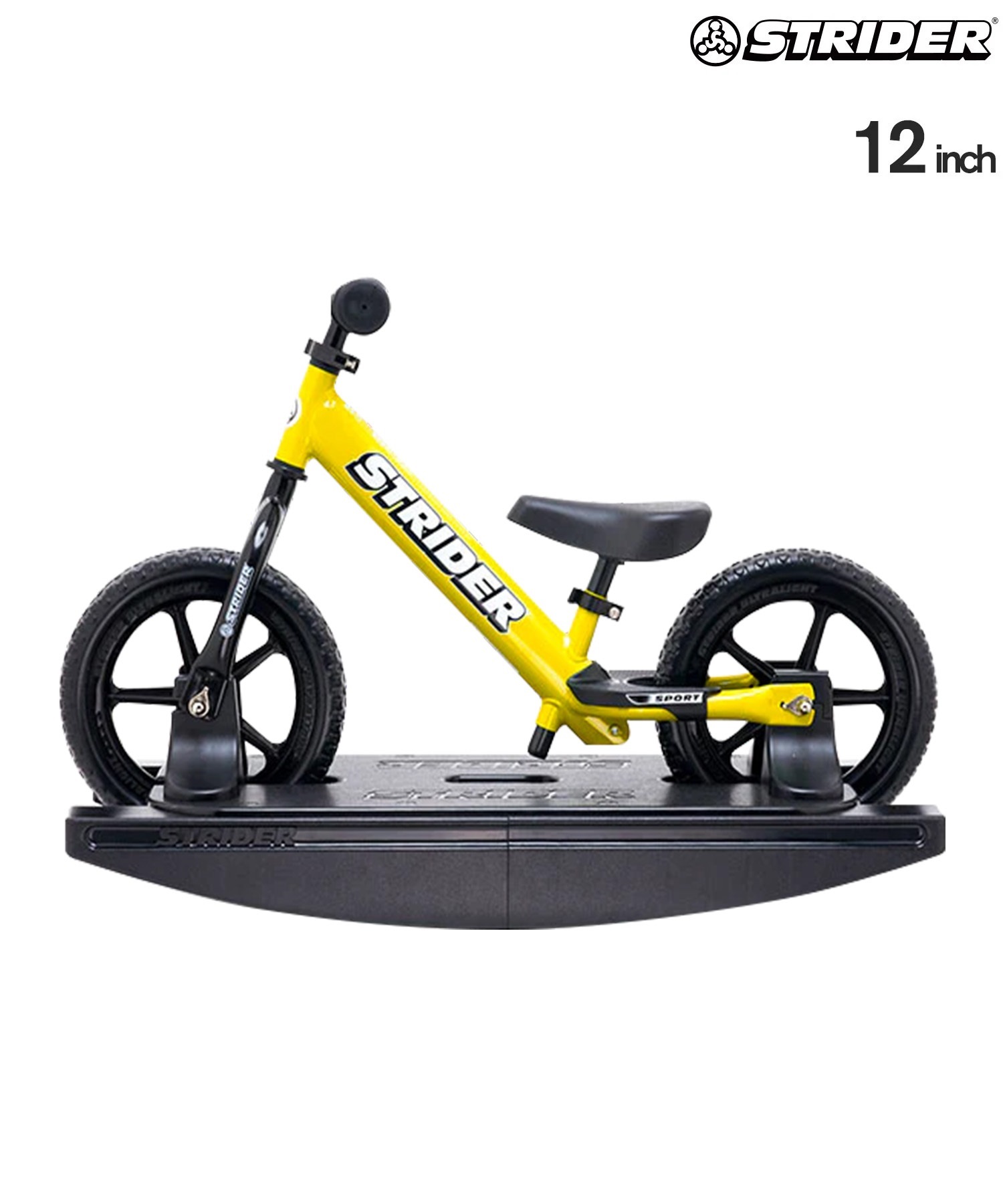 【美品】ストライダー スポーツ 12インチ キックバイク STRIDER STRIDER ストライダー ランニングバイク ロッキング台付き 12inch