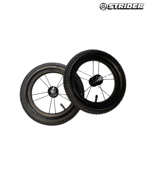 STRIDER  ストライダー パーツ 12inch ハイトラクションホイール＆ゴムタイヤ 2本セット  ムラサキスポーツ