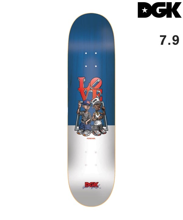 DGK ディージーケー スケートボード デッキ 7.9inch LOVE FOREVER BROTHERHOOD ムラサキスポーツ
