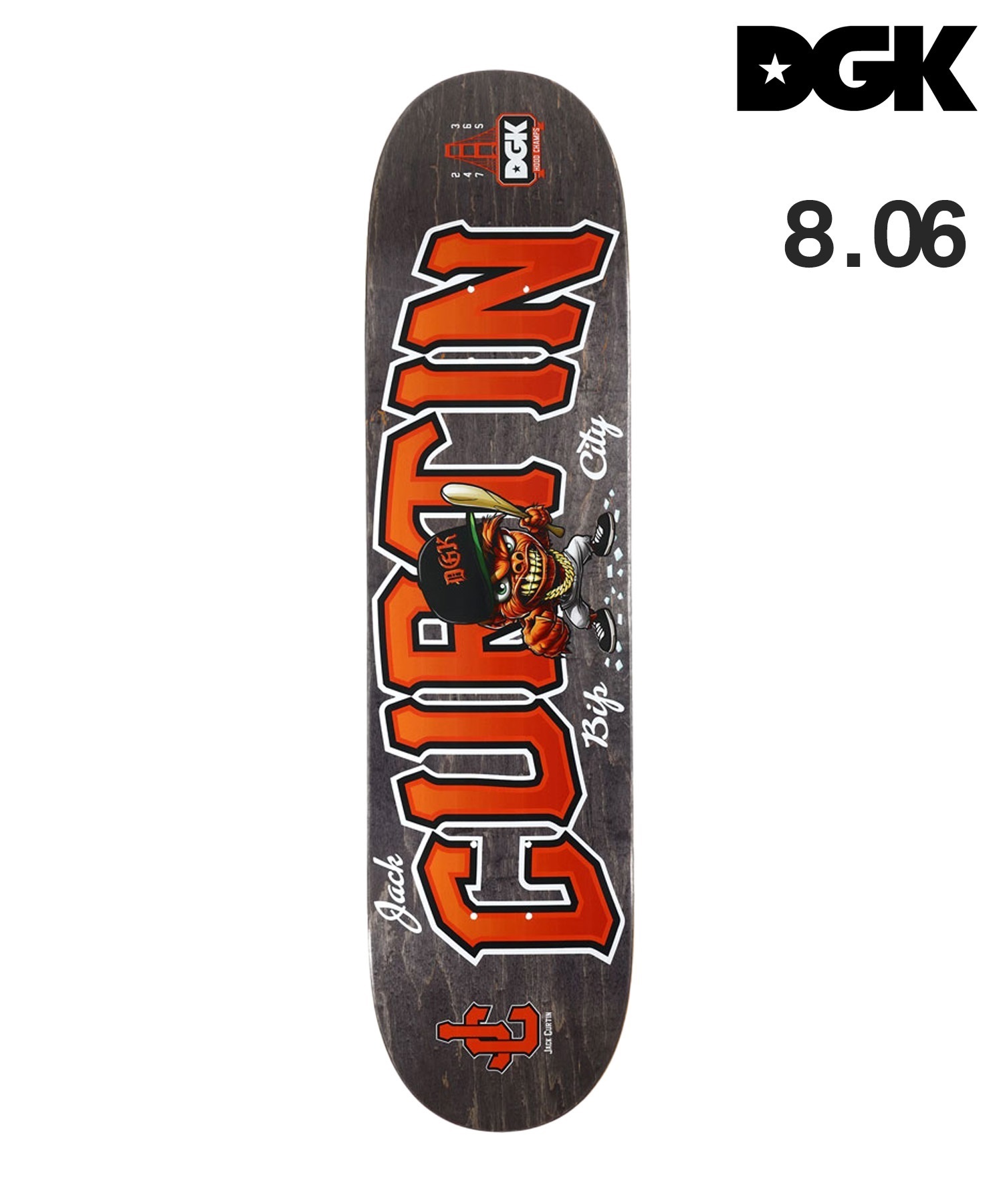 DGK ディージーケー スケートボード デッキ PRO ONE OFFS BIP CITY 8.06 ムラサキスポーツ(JC-8.06inch)