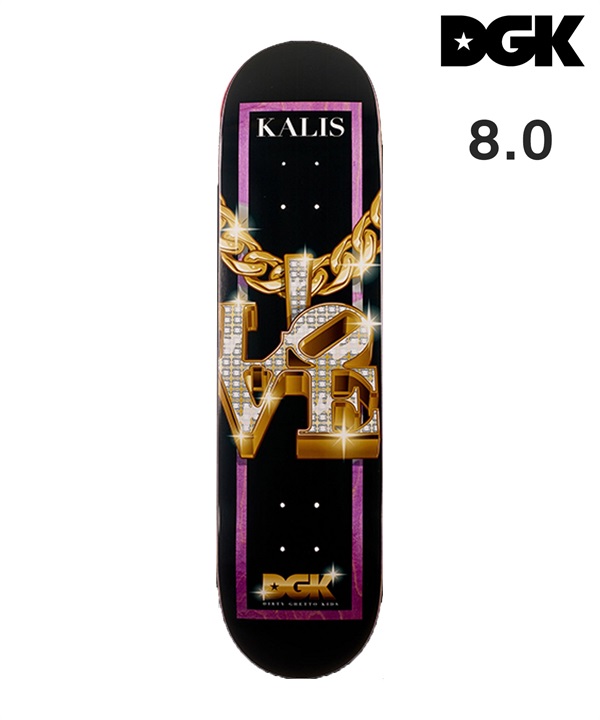 DGK ディージーケー スケートボード デッキ ICED 8.0 ムラサキスポーツ
