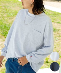 DEAR LAUREL ディアローレル 長袖 Tシャツ ロンT 無地 ポケット ポケT ワンポイントロゴ シンプル D24F2201