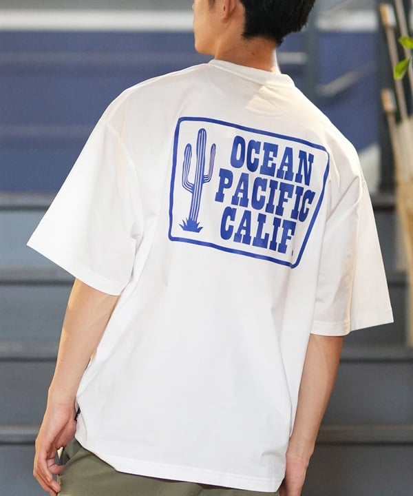 DEAR LAUREL ディアローレル × OP オーピー コラボ ラッシュガード 半袖 メンズ Tシャツ バックプリント 水陸両用 514530D ムラサキスポーツ限定
