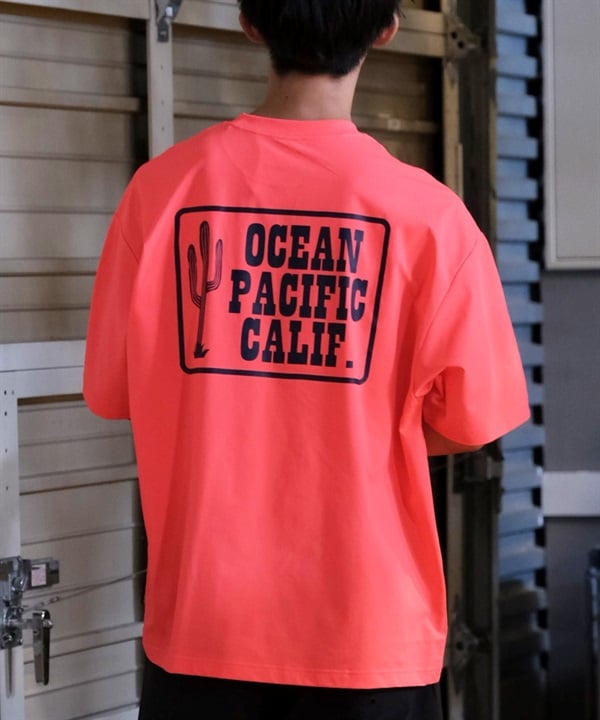 DEAR LAUREL ディアローレル × OP オーピー コラボ ラッシュガード 半袖 メンズ Tシャツ バックプリント 水陸両用 514530D ムラサキスポーツ限定