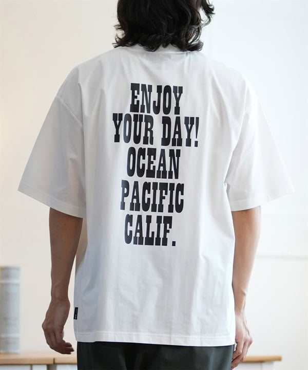DEAR LAUREL ディアローレル × OP オーピー コラボ ラッシュガード 半袖 メンズ Tシャツ バックプリント 水陸両用 514531D ムラサキスポーツ限定