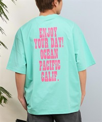 DEAR LAUREL ディアローレル × OP オーピー コラボ ラッシュガード 半袖 メンズ Tシャツ バックプリント 水陸両用 514531D ムラサキスポーツ限定