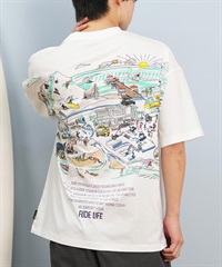 DEAR LAUREL ディアローレル ラッシュガード 半袖 メンズ Tシャツ バックプリント 水陸両用 D24S4319 ムラサキスポーツ限定