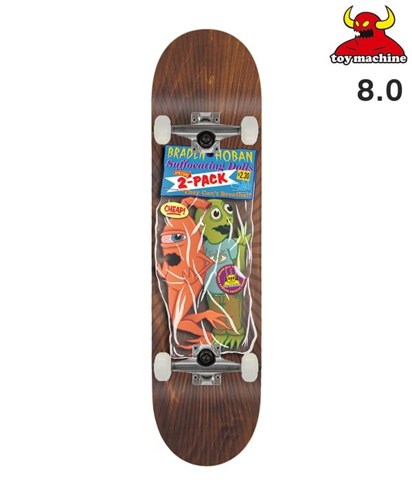 TOY MACHINE トイマシーン スケートボード コンプリート 8.0inch HOBAN TOY DOLLS ムラサキスポーツ