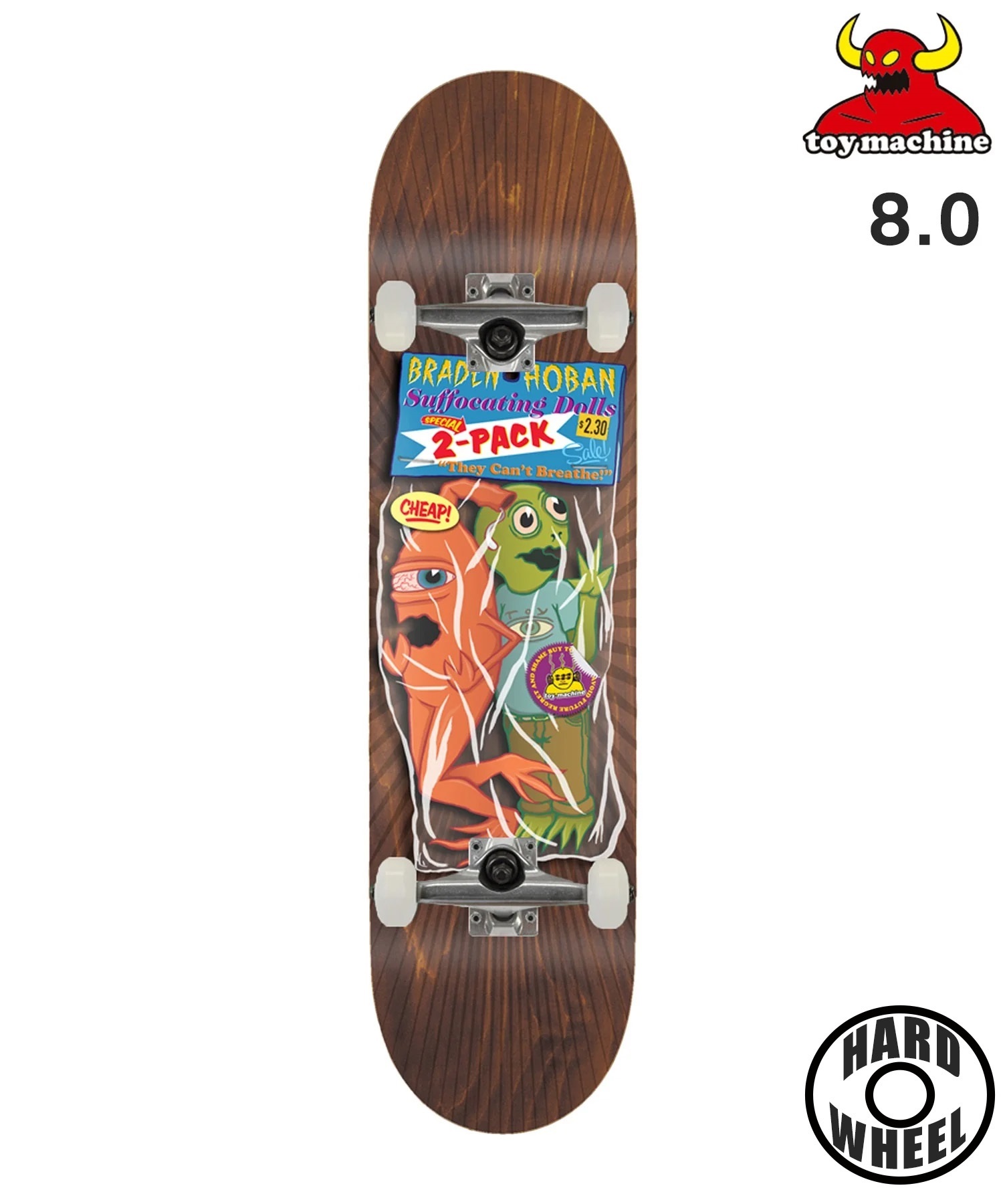 TOY MACHINE トイマシーン スケートボード コンプリート 8.0inch HOBAN TOY DOLLS ムラサキスポーツ(ONE-8inch)