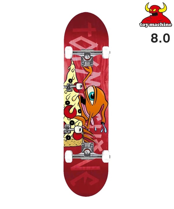 TOY MACHINE トイマシーン スケートボード コンプリート 8.0inch PIZZA SECT #05 ムラサキスポーツ