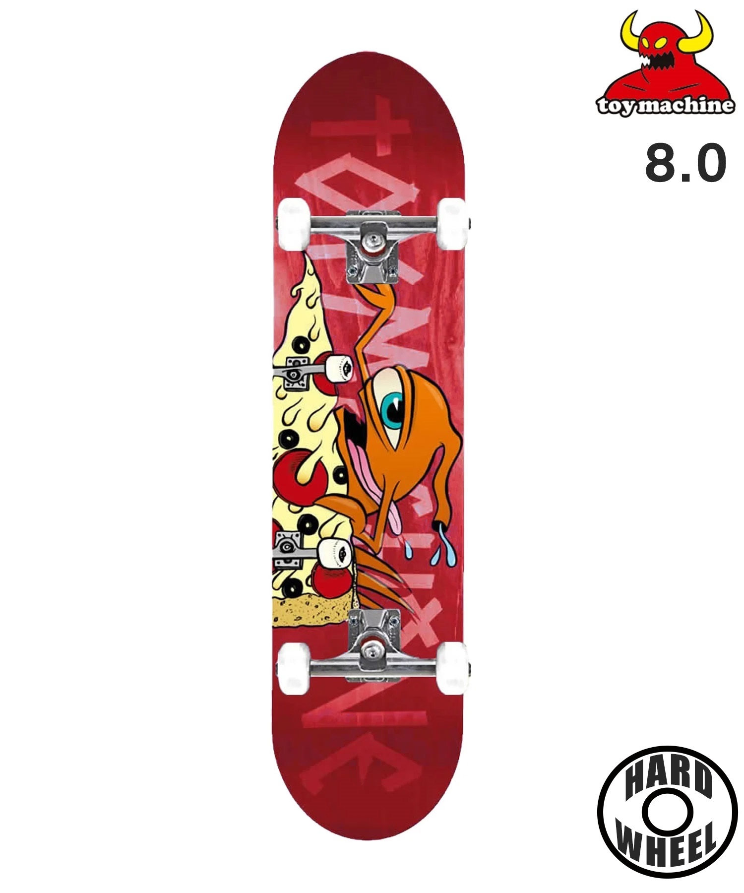 TOY MACHINE トイマシーン スケートボード コンプリート 8.0inch PIZZA SECT #05 ムラサキスポーツ(ONE-8inch)