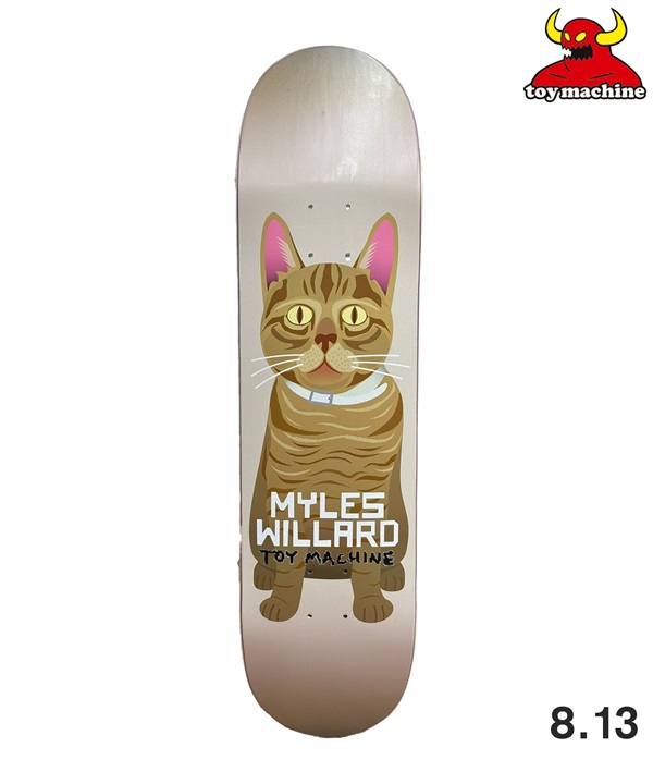 TOY MACHINE トイ マシーン スケートボード デッキ 8.13inch WILLARD CAT ムラサキスポーツ 初心者