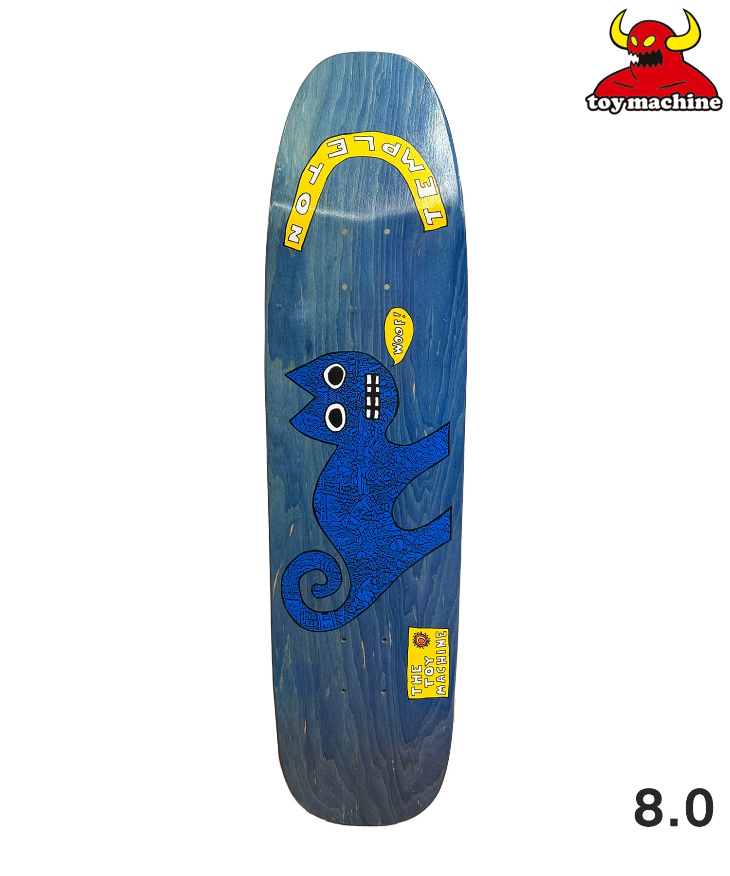 TOY MACHINE トイ マシーン スケートボード デッキ 8.0inch TEMPELTON