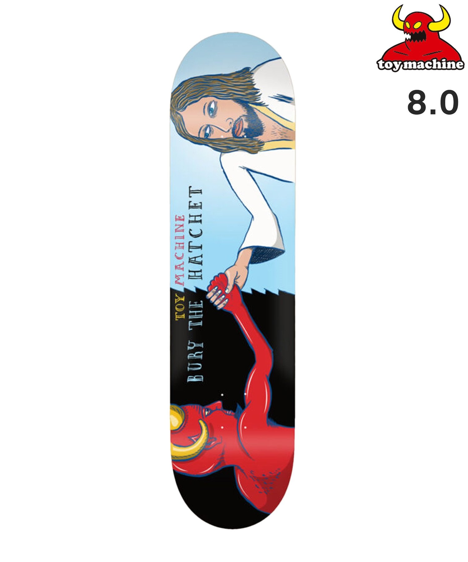 TOYMACHINE トイマシーン スケートボード デッキ 8.0inch BURY THE HATCHET #04 ムラサキスポーツ(ONE-8inch)