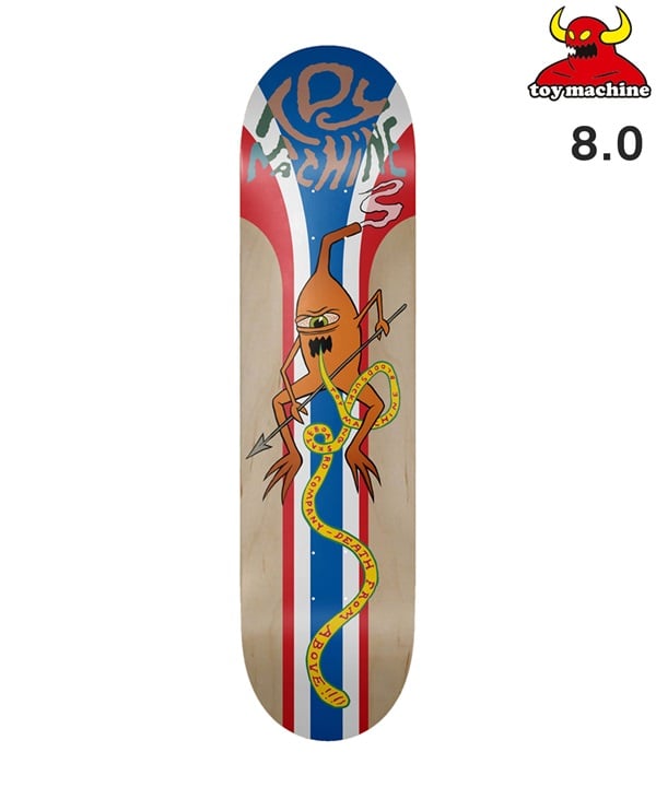 TOYMACHINE トイマシーン スケートボード デッキ 8.0inch FROM ABOVE ムラサキスポーツ