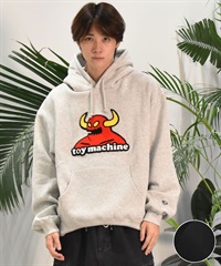 TOY MACHINE トイマシーン メンズ パーカー TOYMONSTER CHENILLE EMB ムラサキスポーツ限定 MTMFESW8(ASH-M)