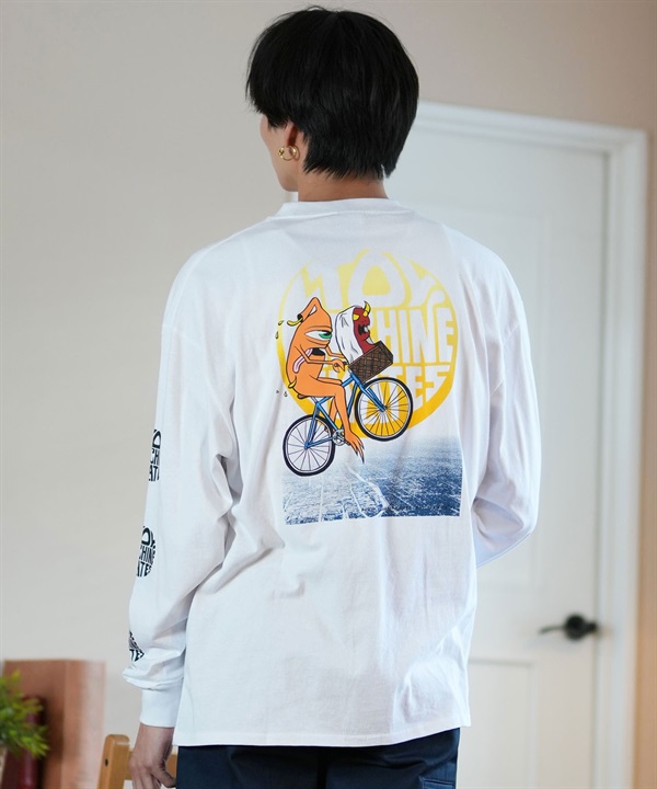 TOY MACHINE トイマシーン 長袖 Tシャツ メンズ ロンT ビックシルエット バックプリント ムラサキスポーツ限定 MTMFELT3