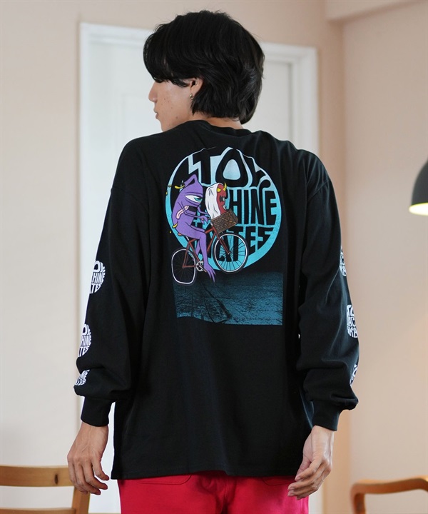 TOY MACHINE トイマシーン 長袖 Tシャツ メンズ ロンT ビックシルエット バックプリント ムラサキスポーツ限定 MTMFELT3
