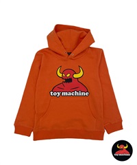 TOY MACHINE トイマシーン パーカー プルオーバー キッズ スウェット フーディー フロントプリント バックロゴ 24A975-43
