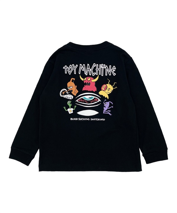 TOY MACHINE トイマシーン 長袖 Tシャツ キッズ ロンT ロゴ トイモンスター バックプリント 24A976-42