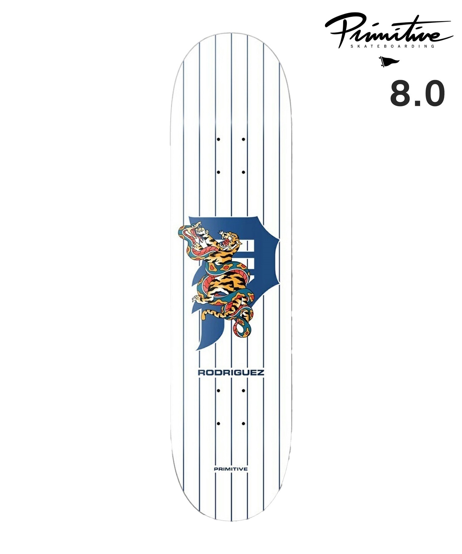 PRIMITIVE プリミティブ スケートボード デッキ 8inch RODRIGUEZ TANGLE DECK(WHT-8inch)