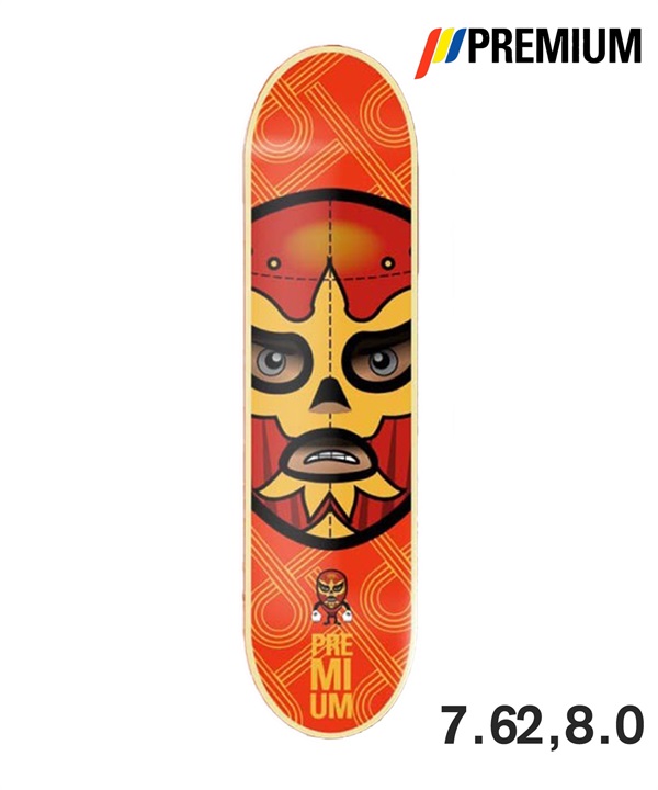 PREMIUM プレミアム スケートボード デッキ 7.62,8.0inch MASKED OUTLAW ムラサキスポーツ 初心者