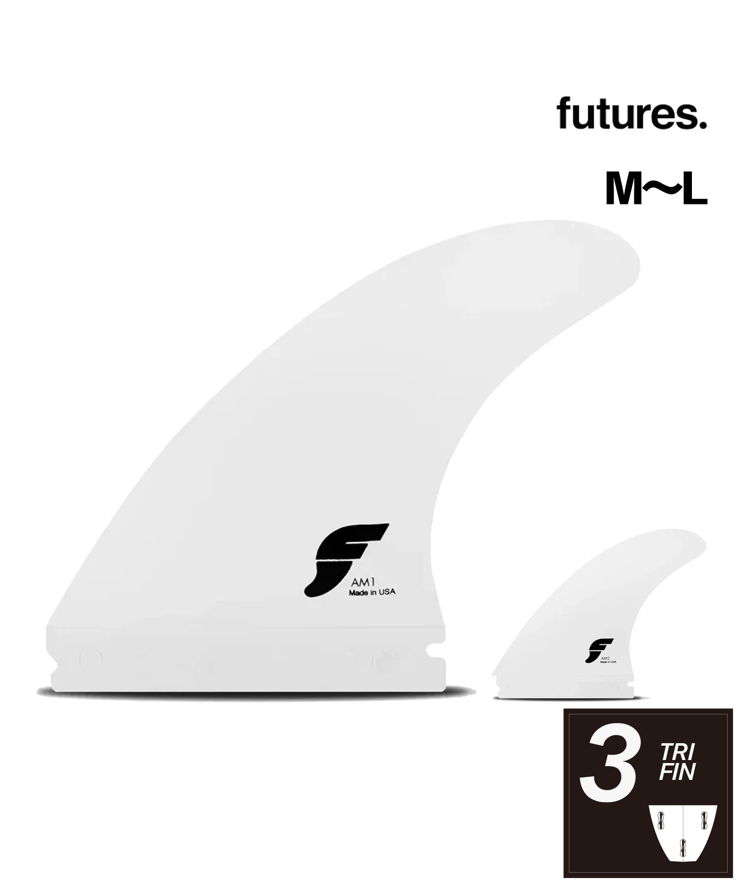 美品　コンペ最強　フューチャーフィン　AM1 同テンプレ　キャプテンフィン M FUTURE フューチャー Thermotech AM1・AM2 サーフィン フィン
