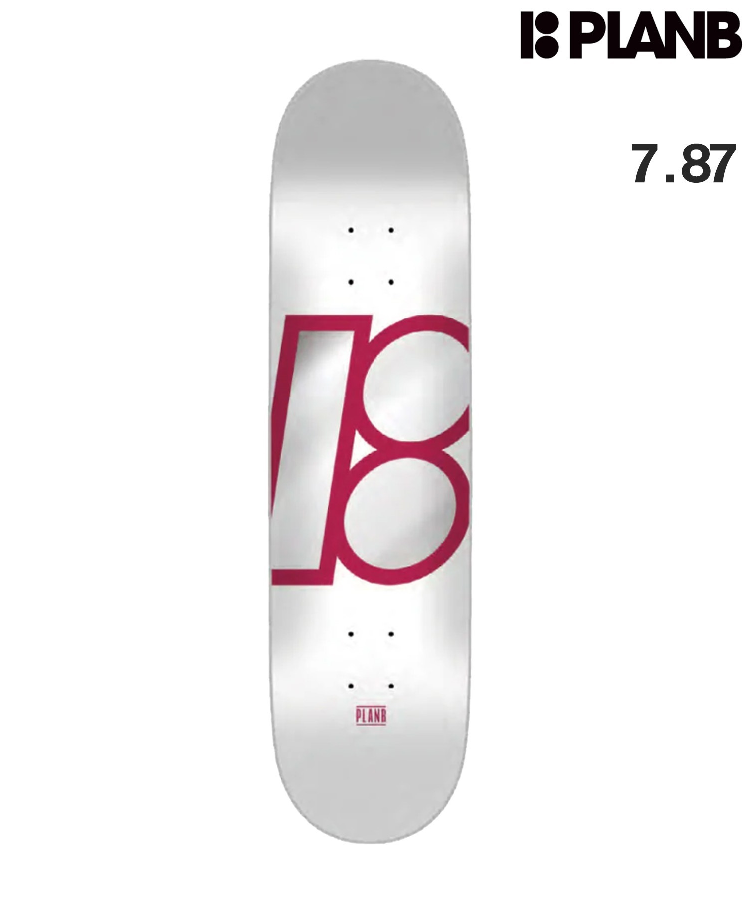 PLAN B プランビー スケートボード デッキ 7.87inch FULL DIPPER SHIFTED ムラサキスポーツ(WHT-7.87inch)